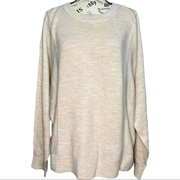 Club Monaco Blocked Sweater in Taupe - Picture 6 of 9